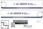 Vrachtauto decal 1:50 J de Groot & Zn Oudkarspel ( trailer ), Verzenden, Nieuw, Bus of Vrachtwagen, Overige merken