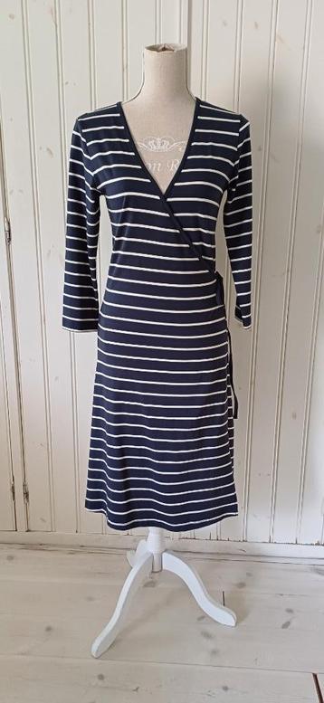 Leuk d.blauw/wit streep jurkje, Steppin Out     maat L beschikbaar voor biedingen