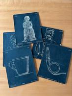 Zwartbord teekeningen,  Meijer & Makkes van der Deijl 1910, Antiek en Kunst, Ophalen of Verzenden, JJ Meijer & G.M. v/d Deijl