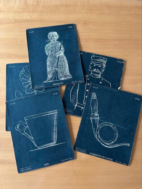 Zwartbord teekeningen,  Meijer & Makkes van der Deijl 1910, Antiek en Kunst, Antiek | Boeken en Bijbels, Ophalen of Verzenden