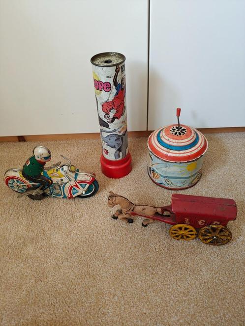 Vintage speelgoed Caleidoscoop ijzeren tin, Antiek en Kunst, Antiek | Speelgoed, Ophalen of Verzenden