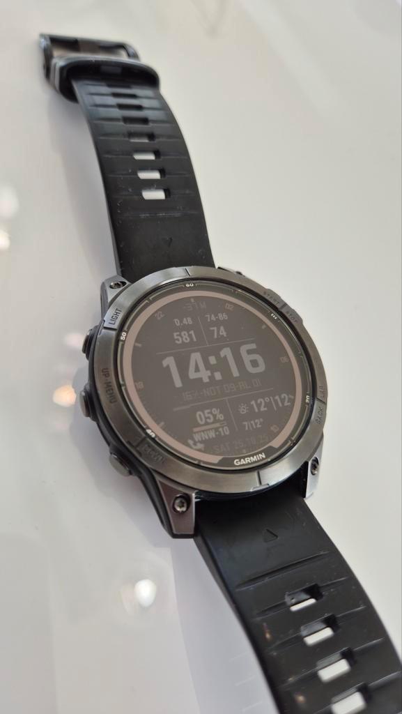 Garmin Fenix 7 Pro Sapphire Solar, 47mm, perfect condition, Sieraden, Tassen en Uiterlijk, Sporthorloges, Gebruikt, Zwart, Ophalen