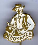 Bonanza Ben wit op koper TV/stripfiguur speldje ( R_060 ), Verzenden, Nieuw, Figuurtje, Speldje of Pin