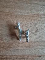 Vintage broche poedel zilver 925, Ophalen of Verzenden, Zo goed als nieuw, Zilver, Zilver