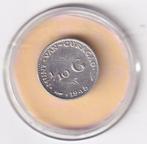 Curacao 1/10 Gulden 1948 met mindere kwaliteit, Postzegels en Munten, Munten | Nederland, Verzenden, Zilver, 10 cent, Koningin Wilhelmina