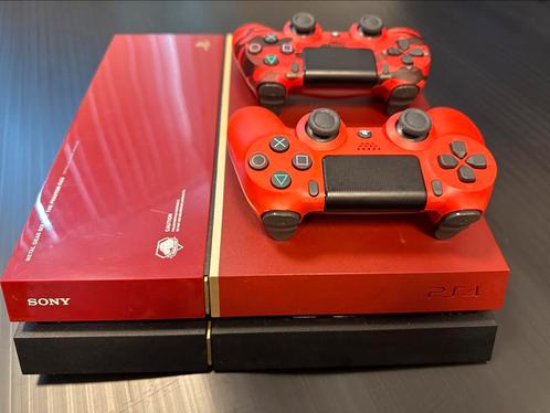 PlayStation 4 - Rood - Limited Edition!!!  Metal Gear Soli, Spelcomputers en Games, Spelcomputers | Sony PlayStation 4, Zo goed als nieuw