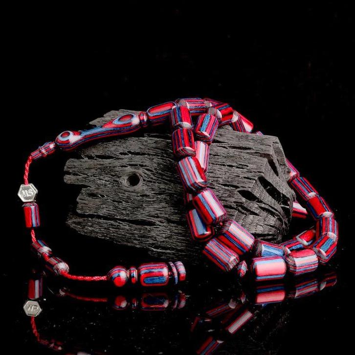 Kafur ağacı tesbih özel tasarım Rosary Rozenkrans, Sieraden, Tassen en Uiterlijk, Kettingen, Zo goed als nieuw, Overige materialen