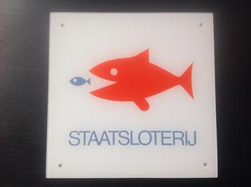 Vintage reclame bord STAATSLOTERIJ (geen emaille) beschikbaar voor biedingen