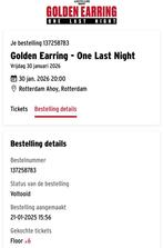 Tickets Golden Earring (VVAL), Tickets en Kaartjes, Drie personen of meer