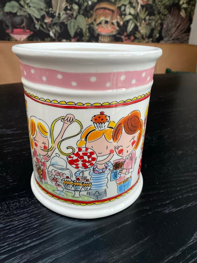 Blond Amsterdam Snoeppot - Vrolijk Design! (zonder deksel), Huis en Inrichting, Ophalen, Gebruikt
