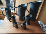 7 tinnen maatbekers-Etainbel- 35,00 euro-, Antiek en Kunst, Antiek | Tin, Ophalen of Verzenden
