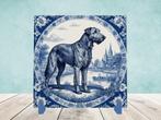 Ierse Wolfshond Delfts Blauwe tegel incl houder, Ophalen of Verzenden, Nieuw