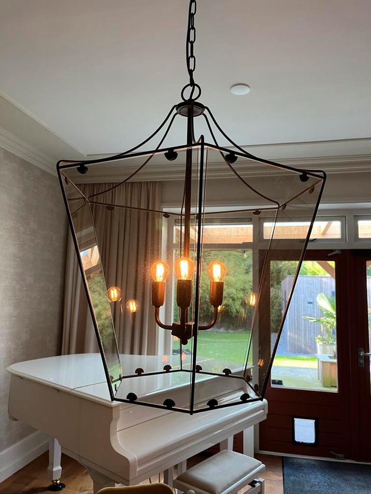 Klassieke hanglamp, Huis en Inrichting, Lampen | Kroonluchters, Zo goed als nieuw, Ophalen