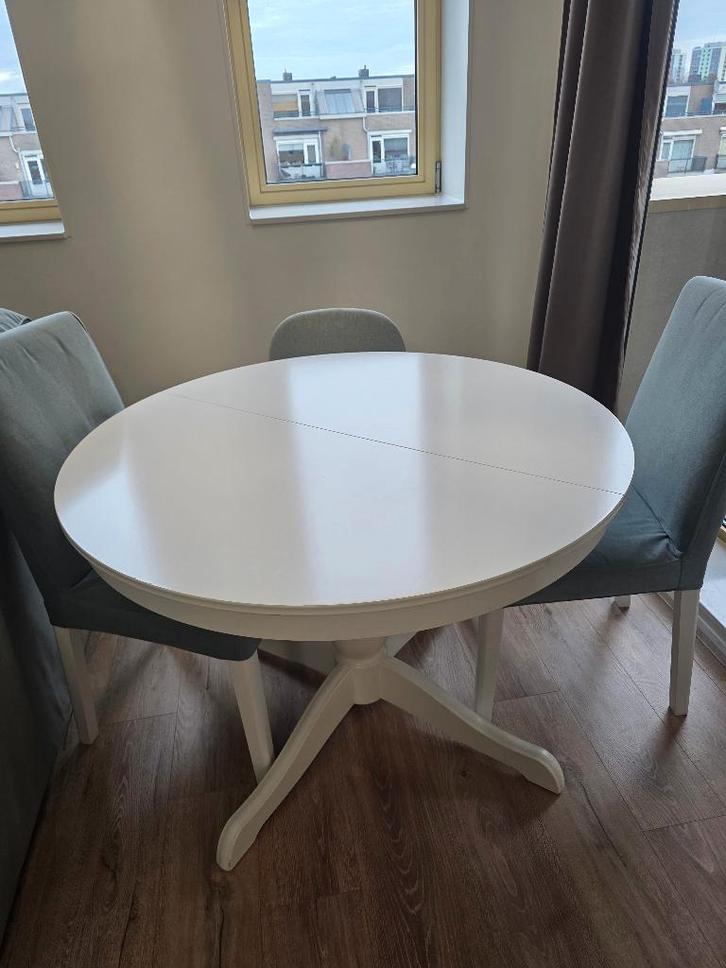 IKEA INGATORP Extendable Table – White – 110/155 cm, Huis en Inrichting, Tafels | Eettafels, Gebruikt, 100 tot 150 cm, 150 tot 200 cm