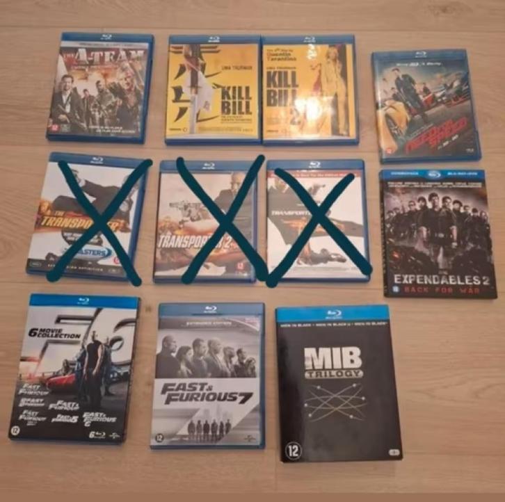 Diverse Blu Rays (actiefilms), Cd's en Dvd's, Blu-ray, Zo goed als nieuw, Actie, 3D, Ophalen