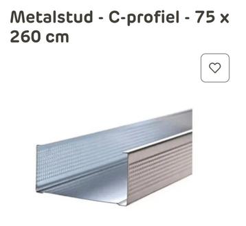Metalstud C-profiel 75 x 260 cm beschikbaar voor biedingen