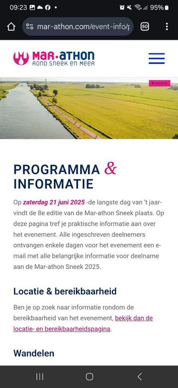 Ticket hele marathon Sneek / Ma- rathon Sneek 21-6-2025 beschikbaar voor biedingen