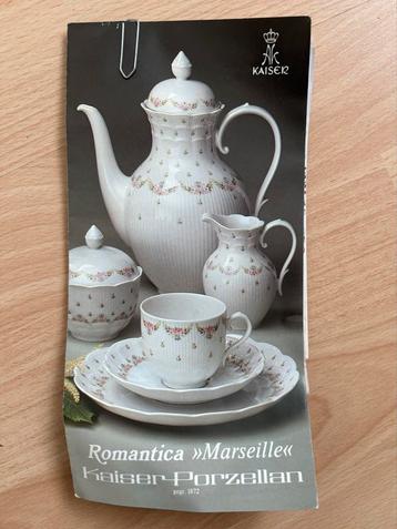Kaiser Porzellan Romantica Marseille Servies beschikbaar voor biedingen