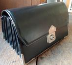 Uitvouwbare geheel lederen tas met vakken voor geld etc., Ophalen of Verzenden