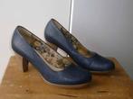 Rieker donkerblauwe leren pumps, maat 39, Pumps, Blauw, Ophalen of Verzenden, Zo goed als nieuw