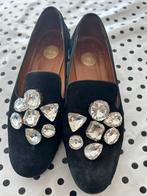 Ras loafers schoenen zwart dames maat 39 pumps kristallen, Ras, Ophalen of Verzenden, Zo goed als nieuw, Instappers