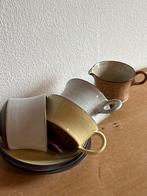 Zaalberg Holland Aardewerk Kop en Schotels + Melkkannetje, Sieraden, Tassen en Uiterlijk, Ringen, Overige materialen, Gebruikt