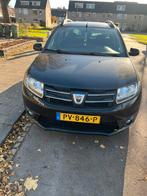 Dacia Logan 0.9 66KW TCE MCV 2014 Zwart, Auto's, Voorwielaandrijving, 898 cc, Zwart, Stationwagon