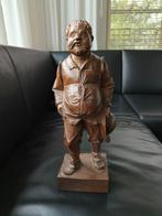 Houten beeldje man – 33 cm, Ophalen of Verzenden, Gebruikt, Dier