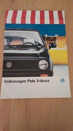 Volkswagen Polo 3-deurs folder aug 1989, Ophalen of Verzenden, Gelezen, Volkswagen, Volkswagen