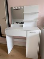 Kaptafel / Make up tafel wit NIEUW, Ophalen, Kunststof, 50 tot 100 cm, Zo goed als nieuw