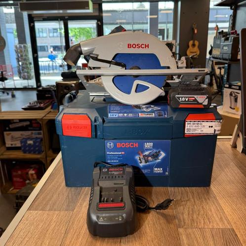 Bosch GKS 18V-68GC Accu Cirkelzaag BITURBO Accu+Lader | In k, Doe-het-zelf en Verbouw, Gereedschap | Zaagmachines, Zo goed als nieuw