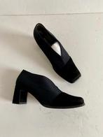 i552 Paul Green maat 3,5=36,5  schoenen hak pumps zwart leer, Zwart, Ophalen of Verzenden, Zo goed als nieuw, Paul Green