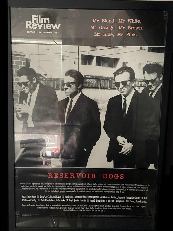 Reservoir Dogs Filmposter - Tarantino, Antiek en Kunst, Kunst | Overige Kunst, Ophalen