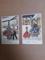 Oude kerst nieuwjaarskaarten Henny Oswald, Verzamelen, Ansichtkaarten | Themakaarten, Ophalen of Verzenden, 1940 tot 1960, Gelopen