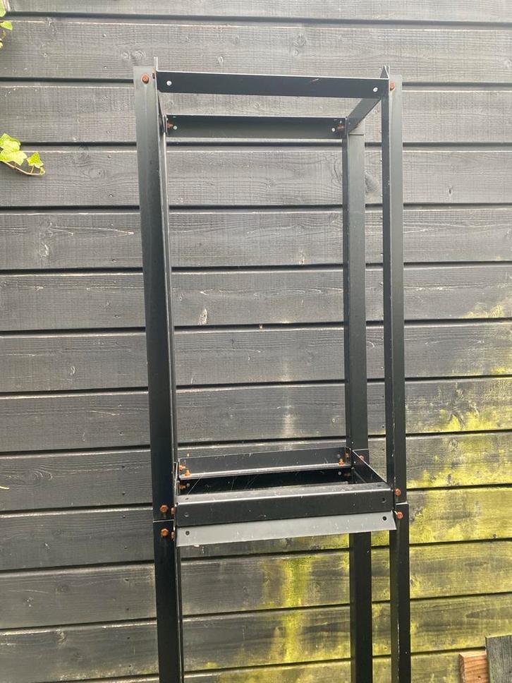 Hout opslag Frame - Aluminium, Huis en Inrichting, Haarden, Gebruikt, Ophalen