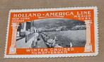 027) SLUITZEGEL HOLLAND-AMERICA LINE WINTER CRUISES, Ophalen of Verzenden, Overige thema's