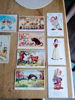 Walt Disney kaarten oud, sneeuwwitje, de biggetjes, ferdinan, Boeken, Stripboeken, Meerdere stripboeken, Ophalen of Verzenden