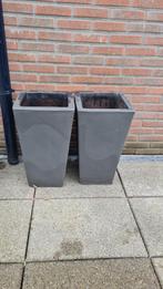 Mooie potten, Tuin en Terras, Gebruikt, Vierkant, Aardewerk, 40 tot 70 cm