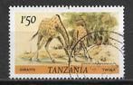 Tanzania 1980 Def serie dieren giraf, Postzegels en Munten, Postzegels | Afrika, Verzenden, Tanzania, Gestempeld