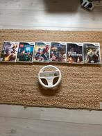 Wii Games + Stuur - Doe een Bod!, Spelcomputers en Games, Gebruikt, 1 speler, Vanaf 7 jaar, Ophalen