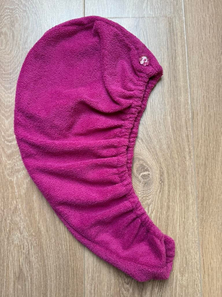 Microvezel haarhanddoek roze, Ophalen of Verzenden, Zo goed als nieuw, Roze, Overige typen