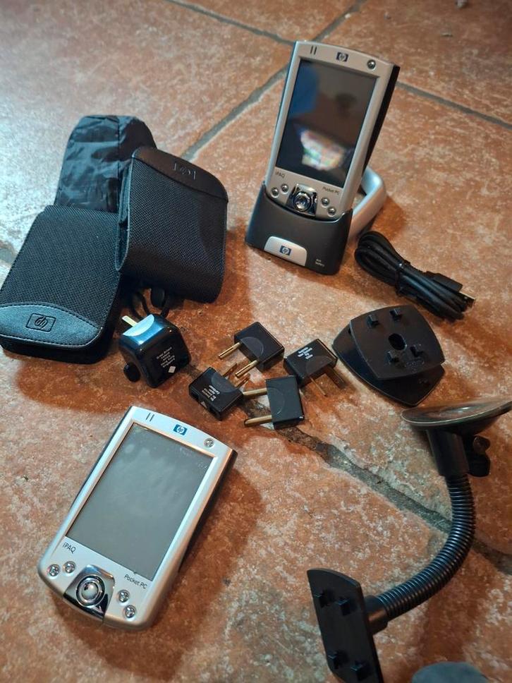 HP iPAQ Pocket PC met accessoires, Fietsen en Brommers, Fietsaccessoires | Fietscomputers, Gebruikt, Draadloos, Ophalen of Verzenden