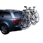 Thule Clip-on fietsendrager + Frameadapter, Auto diversen, Fietsendragers, 3 fietsen of meer, Gebruikt, Brede banden, Achterklepdrager