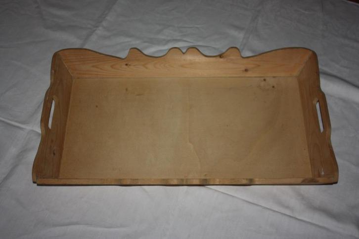 Houten dienblad onbehandeld, Huis en Inrichting, Woonaccessoires | Dienbladen, Nieuw, Hout, Rechthoekig, Ophalen of Verzenden