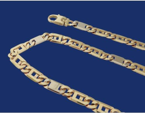 Zware 18 karaat Gouden Rolex Ketting in Rolexschakel 97.5 gr, Sieraden, Tassen en Uiterlijk, Kettingen, Nieuw, Goud, Goud, Ophalen of Verzenden