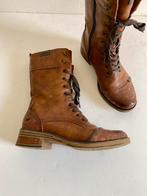 J549 Mustang: maat 39 lage laarsjes boots laarzen bruin, Kleding | Dames, Schoenen, Bruin, Ophalen of Verzenden, Zo goed als nieuw
