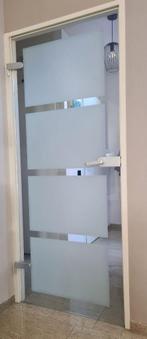 Vol glazen binnendeur, Doe-het-zelf en Verbouw, Ophalen, 80 tot 100 cm, Binnendeur, 200 tot 215 cm