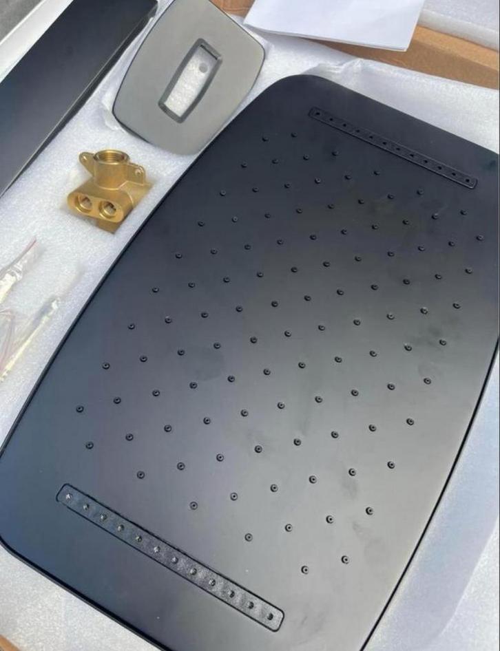 Wiesbaden Waterval Hoofddouche Zwart - Nieuw!, Huis en Inrichting, Badkamer | Badkamermeubels, Nieuw, Overige typen, Ophalen of Verzenden