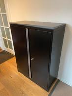 Stalen archiefkast zwart, Huis en Inrichting, Kasten | Roldeurkasten en Archiefkasten, Ophalen, Gebruikt, 100 tot 150 cm, 50 tot 100 cm
