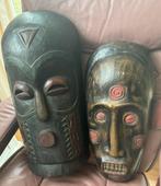 Twee grote maskers uit Indonesië, Antiek en Kunst, Kunst | Niet-Westerse kunst, Ophalen of Verzenden